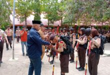 Wabup Edy Manaf Lepas Peserta Pramuka Lomba LT IV Tingkat Daerah Sulsel