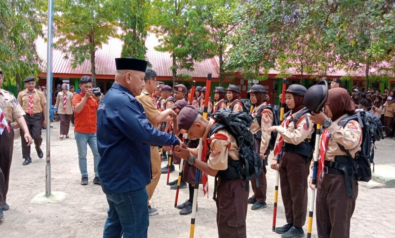 Wabup Edy Manaf Lepas Peserta Pramuka Lomba LT IV Tingkat Daerah Sulsel