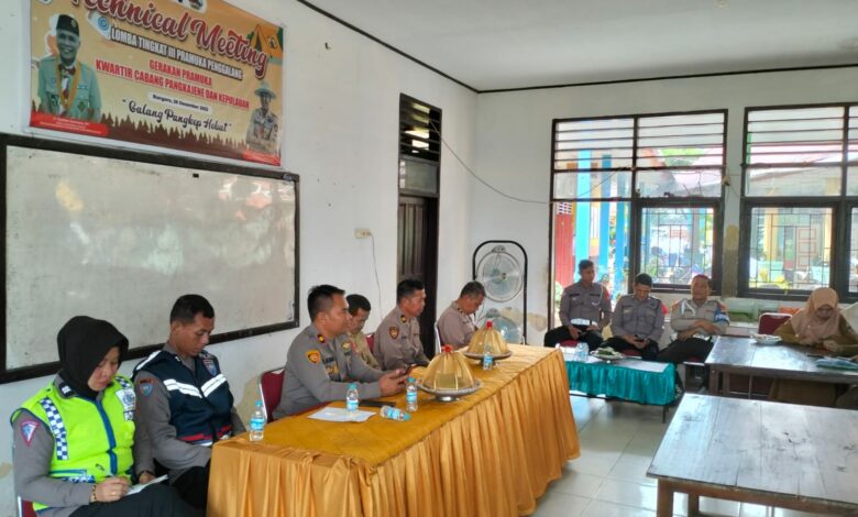 Polsek Bungoro melakukan kegiatan di SMPN 1 Bungoro yang bertempat di Kelurahan Samalewa, Kecamatan Bungoro, Rabu 14 Maret 2023.