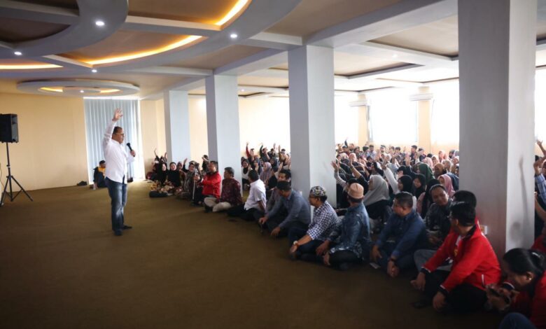 Wali Kota Makassar Moh Ramdhan Pomanto (Danny Pomanto) memberi kuliah umum mahasiswa Universitas Muhammadiyah Sidenreng (UMS) Rappang, Sabtu (18/03/2023).