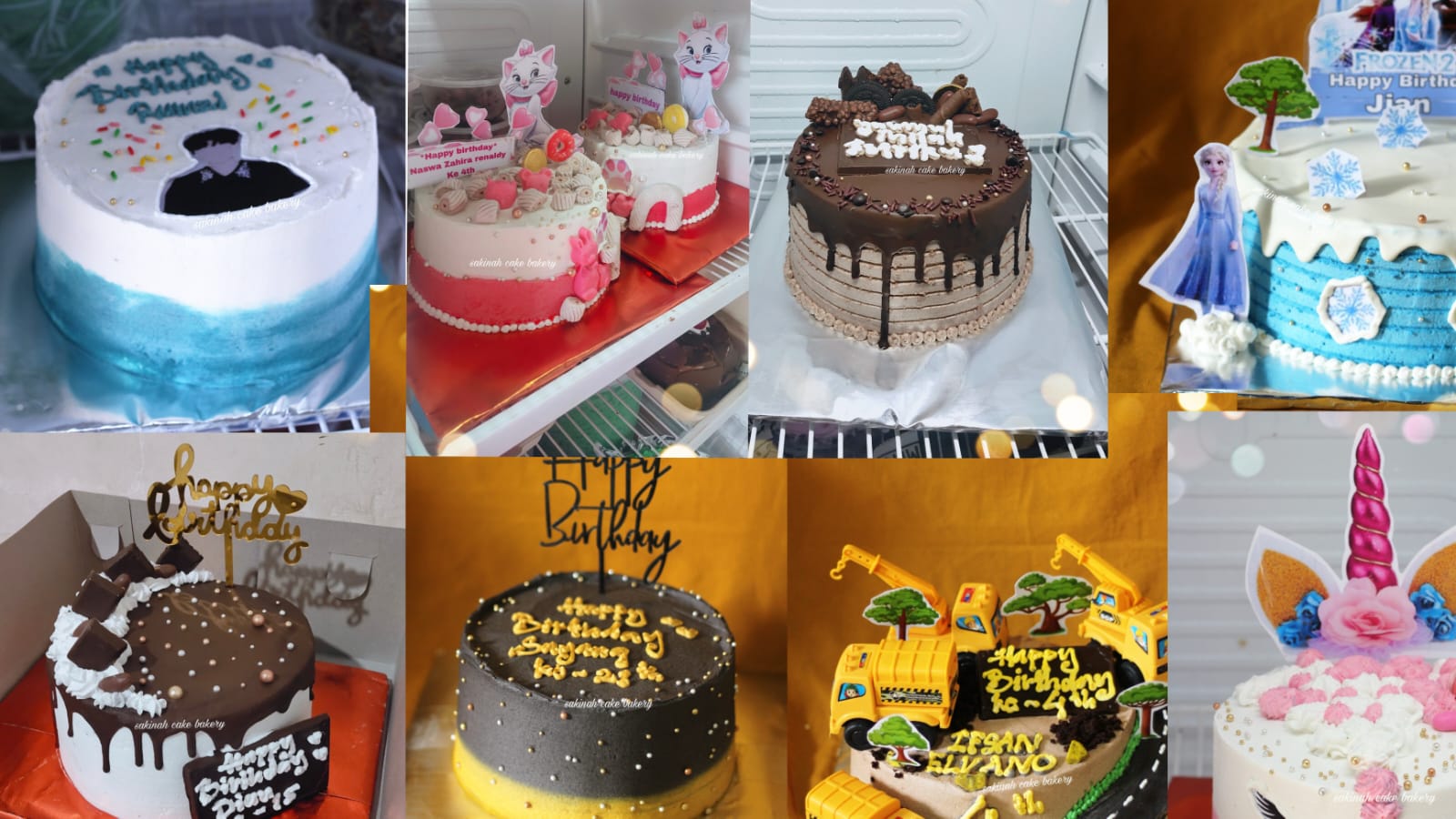 Kuliner yang dipasarkan melallui teknologi Sakinah Cake & Bakery