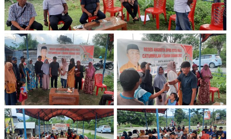 Reses di Petobo, Anggota DPRD Palu Ridwan Serap Keluhan Warga Soal Air Bersih dan Infrastruktur
