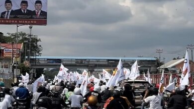 Ribuan Simpatisan NJM Sambut Sufmi Dasco di Makassar, Arus Lalu Lintas Macet