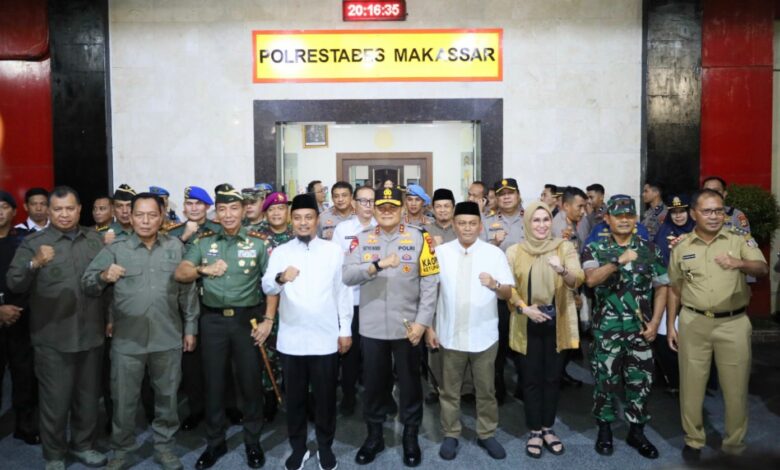 Danny Pomanto Bersama Forkopimda Sulsel Cek Pos Pengamanan Lebaran 1444 H di Tiga Titik