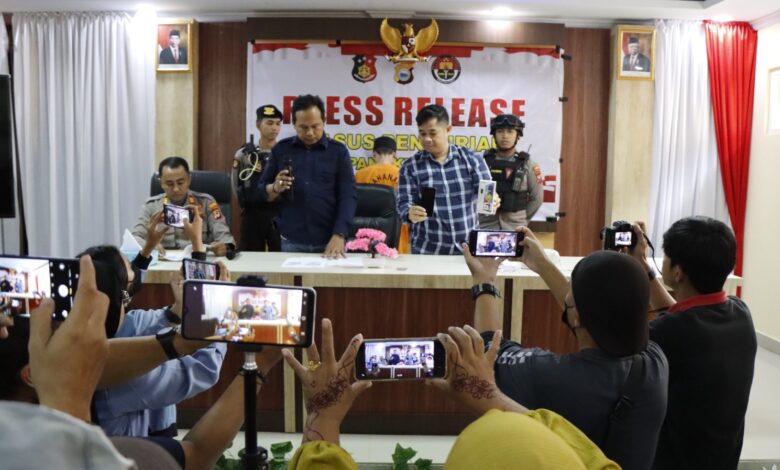 Press Release Polres Pangkep Tindak Pidana Kasus Pencurian