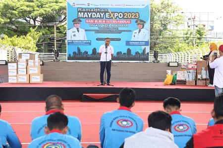 Buka Ramadan Mayday Expo, Danny Pomanto Tekad Kawal Kepentingan Pekerja