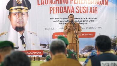 Gubernur Sulsel Launching Lima Rute Penerbangan Perdana Rute Makassar - Masamba Perdana Susi Air