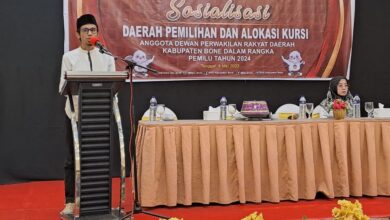 Jatah Kursi Anggota DPRD Bone, KPU: Ada Yang Berkurang Ada Yang Bertambah di Tiap Dapil