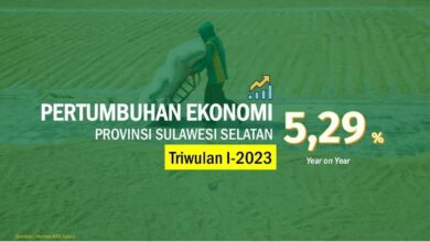 Ekonomi Sulsel Tumbuh 5.29 Persen di Triwulan 1-2023 Melampaui Nasional