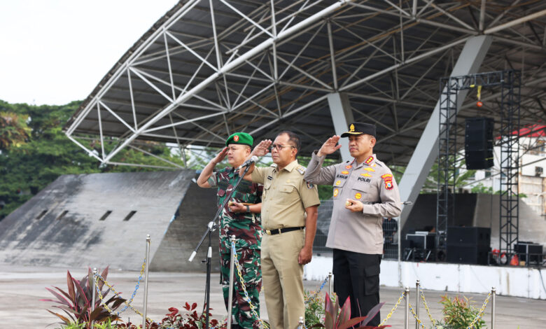 Apel Tiga Pilar, Pemkot Makassar-TNI-Polri Kompak Ciptakan Kamtibmas di Makassar