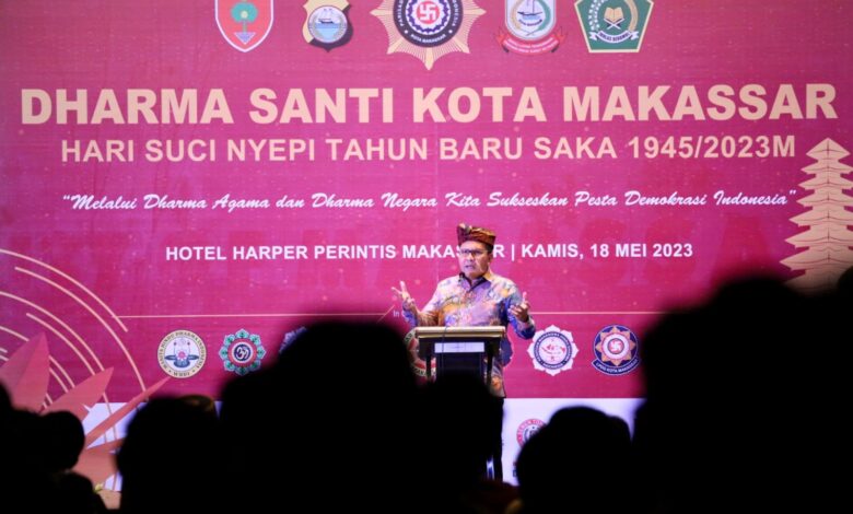 Danny Pomanto Ajak Seluruh Elemen Masyarakat Perkuat Moralitas Sosial di Momen Perayaan Dharma Santi