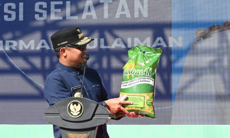 Gubernur Andi Sudirman Lauching Mandiri Benih Tahap 3