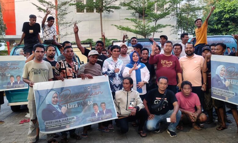Herlina Hardim Bacaleg PAN Dapil 3 Perjuangkan Hak-hak Sopir Pete-pete Jurusan Daya