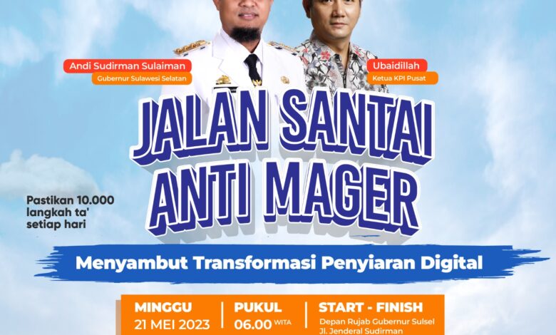 Jalan Sehat Anti Mager Besok, Diramaikan Sosialisasi Siaran Digital