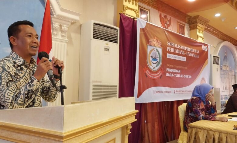 Perda Baca Tulis Al-Qur'an Disosialisasikan, Kasrudi: Upaya Pemerintah Membangun Manusia Berakhlak dan Berwawasan Qurani