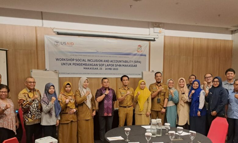 Pemkot Makassar - USAID IUWASTH Tangguh Gelar Workshop SIPA Pengembangan SOP Lapor SP4N Kota Makassar