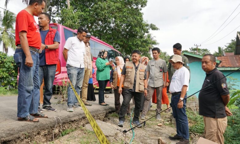 Tanah Bergeser di Herlang, 14 KK Mengungsi
