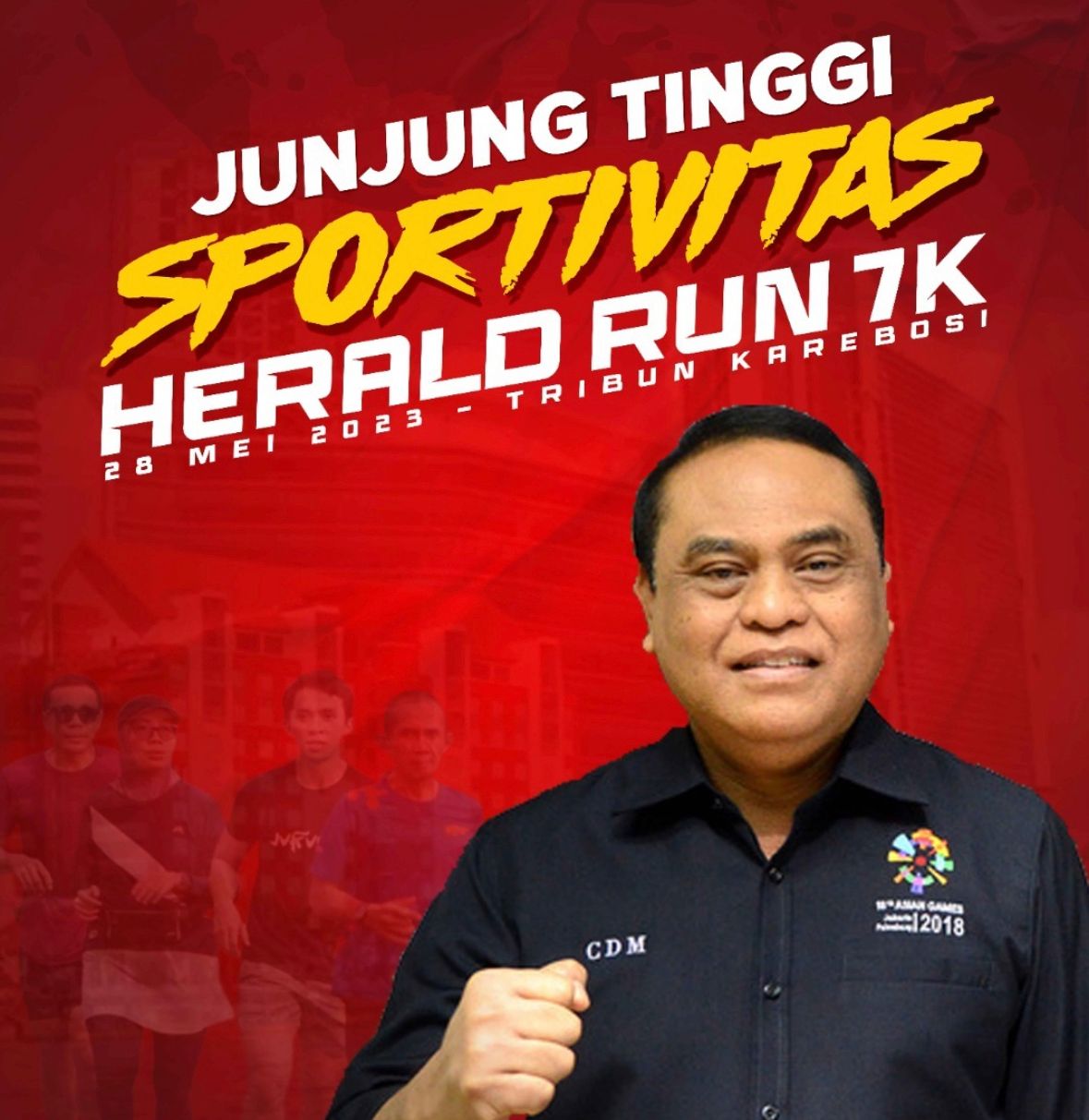 Haji Syafruddin Siap Lepas Runner Herald Run 7K di Makassar