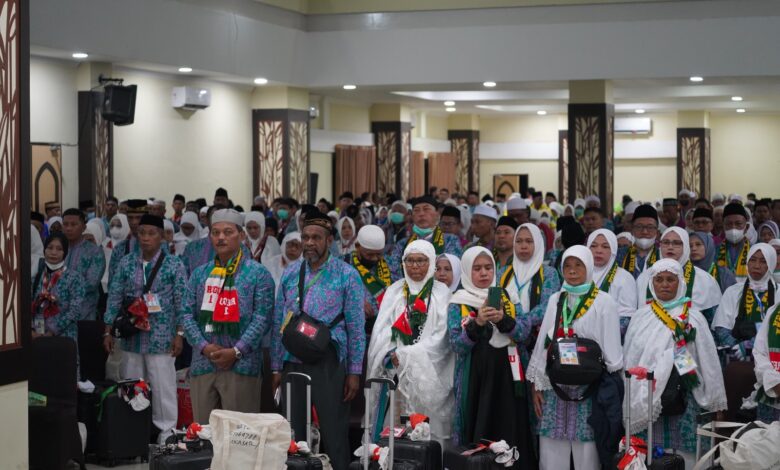Lepas Kloter 8 Provinsi Papua, Kakanwil: Jaga Nama Baik Tanah Air dan Tanah Papua