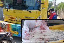 Lakalantas Maut, Pemotor Tewas Dilindas Truk Trailer di Makassar