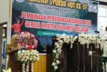 Buka Sidang Sinode XVII, Kamsina Momen Penting Untuk Merumuskan Program Lima Tahun Yang Brillian