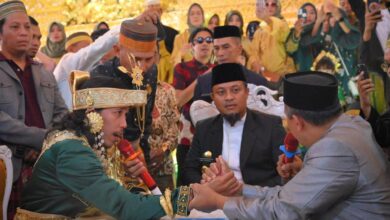 Gubernur Andi Sudirman Jadi Saksi Pernikahan Tumming - Nanda di Gowa