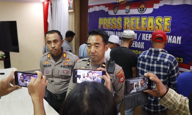 Sat Polairud Polres Pangkep Amankan 8 Pelaku Penangkap Ikan Menggunakan Bahan Peledak