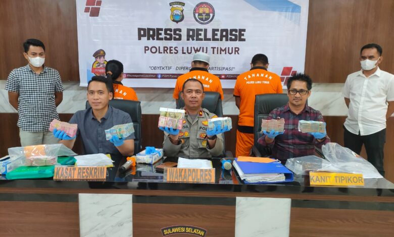 Tiga Oknum PDAM Luwu Timur Tersangka Korupsi Rp763 Juta