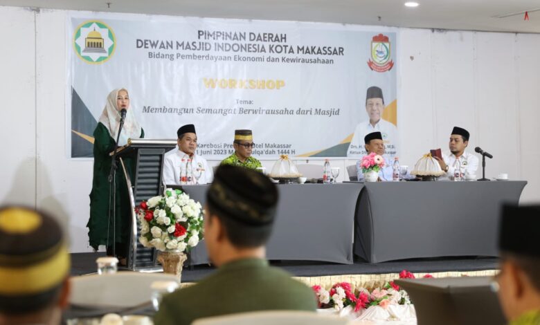 Buka Workshop Kewirausahaan DMI Makassar, Fatmawati Rusdi Dukung Pengembangan UMKM