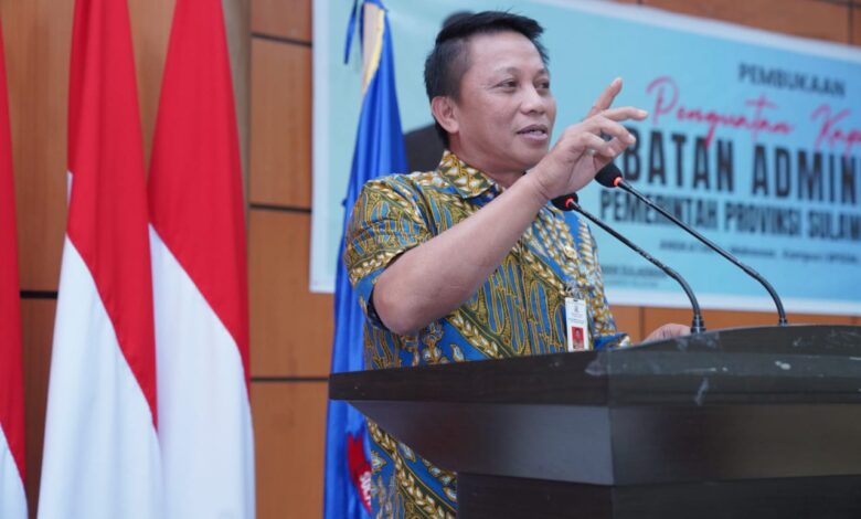 Tingkatkan Integritas Pejabat, Pj Sekda Sulsel Buka Penguatan Kapasitas Jabatan Administrasi Pemprov Sulsel
