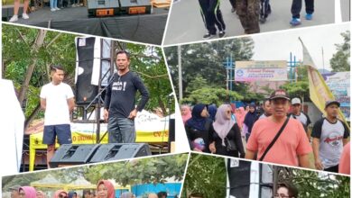 Kadispora Wakili Wali Kota Hadiri Jalan Santai Reuni Akbar SMPN 11 Palu