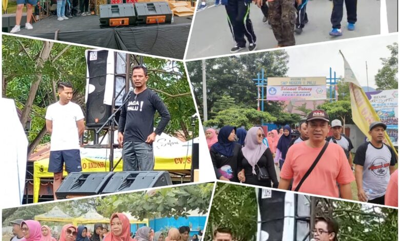 Kadispora Wakili Wali Kota Hadiri Jalan Santai Reuni Akbar SMPN 11 Palu