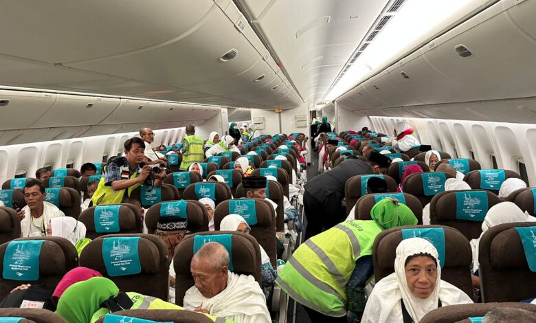 Kloter 43 UPG menutup proses pemberangkatan jemaah haji Di Embarkasi Makassar,