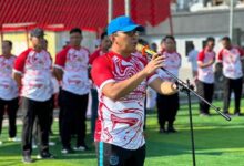 Danny Pomanto Ikut Laga Ekshibisi Turnamen Kapolrestabes Cup 2023 Lawan JPU Polrestabes Makassar