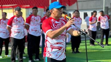 Danny Pomanto Ikut Laga Ekshibisi Turnamen Kapolrestabes Cup 2023 Lawan JPU Polrestabes Makassar