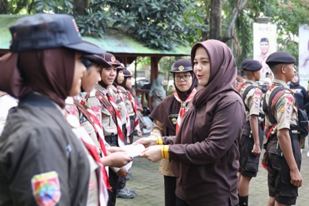 Tim Pramuka Makassar Wakili Sulsel di LT V Cibubur, Fatmawati Rusdi Harap Juara