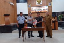 Kanwil Kemenkumham Sulteng dan DPRD Kota Palu Teken MoU