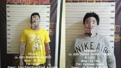 Dua Remaja di Makassar Ditangkap Sebagai Pencuri dan Penadah HP Milik Anggota TNI AD