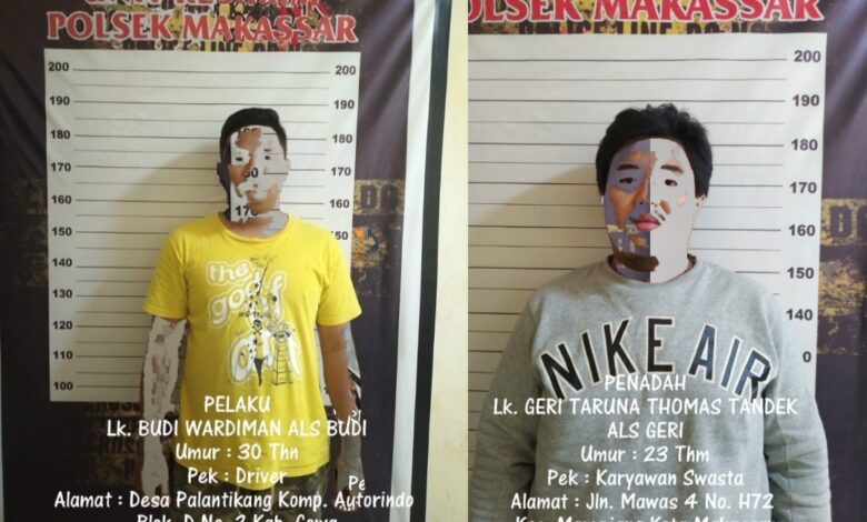 Dua Remaja di Makassar Ditangkap Sebagai Pencuri dan Penadah HP Milik Anggota TNI AD