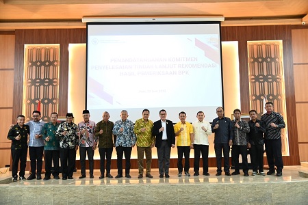 Wali Kota Palu Teken Komitmen Penyelesaian Rekomendasi BPK Perwakilan Sulawesi Tengah