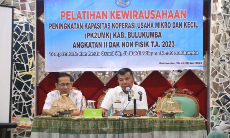 Buka Pelatihan Wirausaha, Bupati Bulukumba Semangati Para Pelaku UMKM