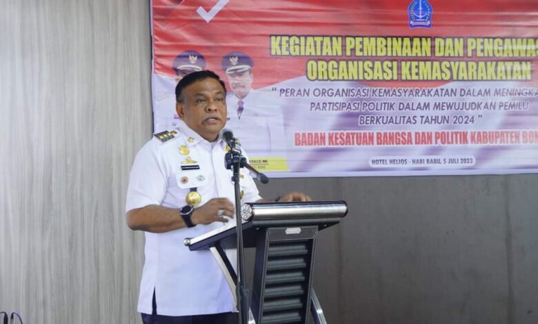 Bupati Bone Ajak Ormas Sukseskan dan Kawal Pesta Demokrasi Pemilu 2024