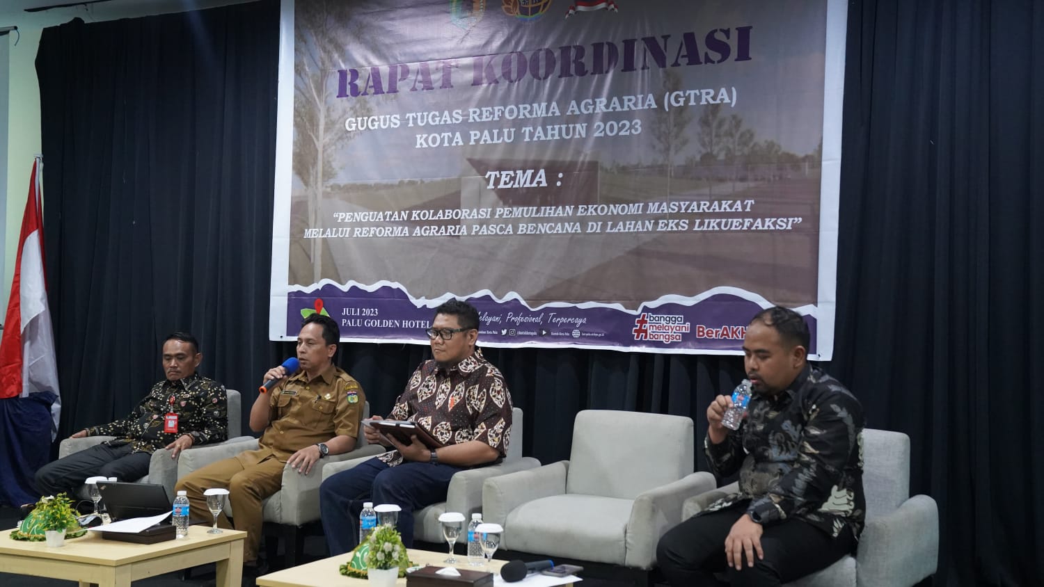 Kadispertan Wakili Wali Kota Palu di Rakor Gugus Tugas Reforma Agraria