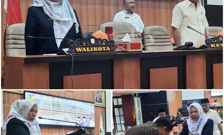Wawali Reny Sampaikan Pelaksanaan APBD Kota Palu 2022 di Paripurna DPRD