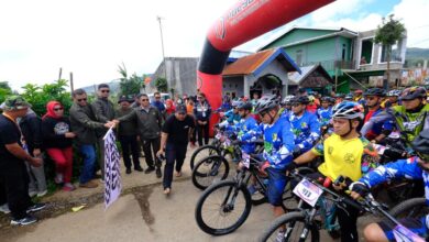 Bupati Gowa Lepas Ratusan Biker Mountain Bike Challenge Beautiful Malino 2023