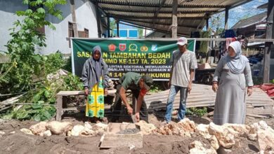 Pondasi RTLH TMMD ke-117 Tahun 2023 Kodim 1411BLK Mulai Dikerja