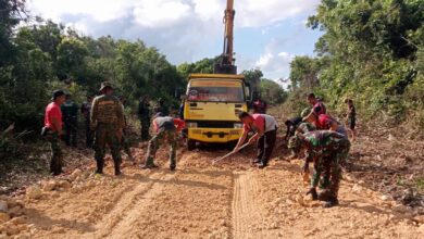 Rintisan Jalan TMMD Menyingkat Jarak Tempuh Warga Bontobahari