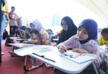 Semarak Hari Anak Nasional, Bunda PAUD Kota Makassar Gelar Lomba Mewarnai