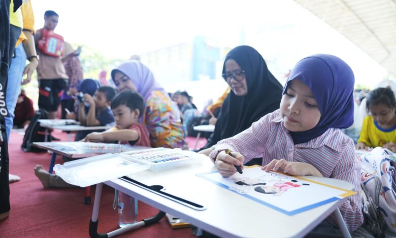 Semarak Hari Anak Nasional, Bunda PAUD Kota Makassar Gelar Lomba Mewarnai