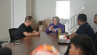 Tinjau Kantor Baru Perbasi Kota Makassar, Indira Yusuf Ismail Desain dan Tunjukkan Basket Itu Keren